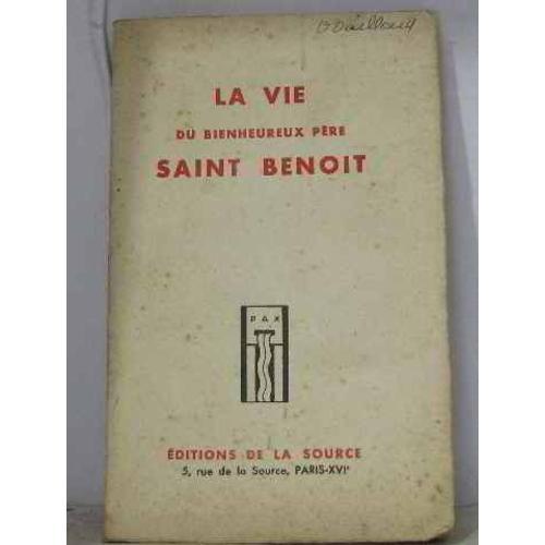 La Vie Du Bienheureux Père Saint Benoit on Productcaster.