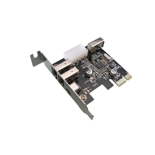 Carte Contrôleur FIREWIRE PCIE CHIPSET VIA - 2 PORTS - LOW PROFILE on Productcaster.