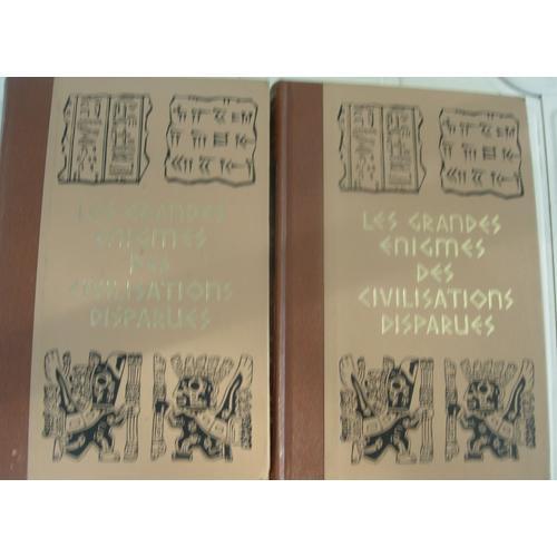 Les Grandes Enigmes Des Civilisations Disparues (2volumes) on Productcaster.