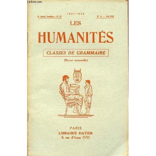 Les Humanites / Classes De Grammaire / 4ème Annee Scolaire - N°37 -... on Productcaster.