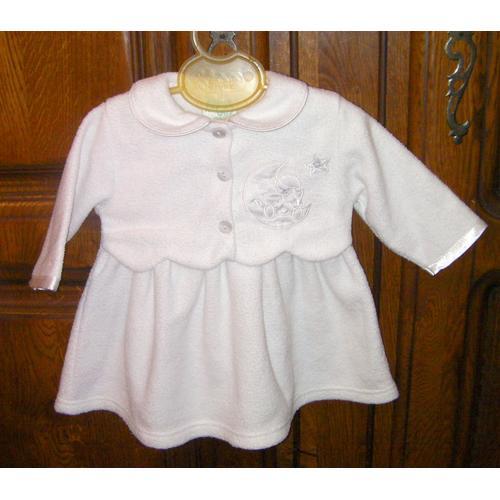 Robe Blanche Bébé Neuf Taille 3 Mois on Productcaster.