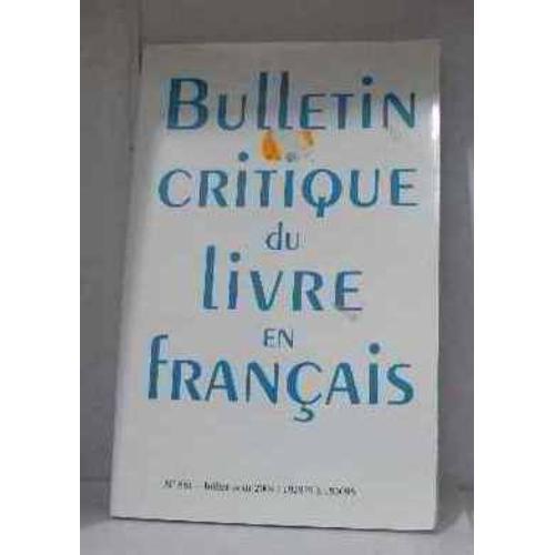 Bulletin Critique Du Livre En Français N 661 on Productcaster.