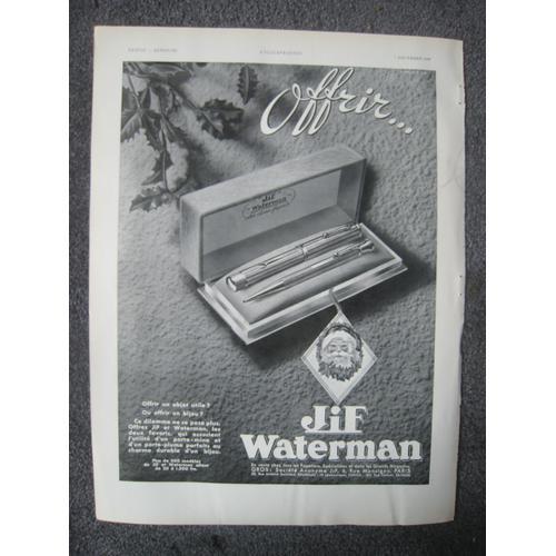 Gravure Pub De 1935 Waterman De L Illustration on Productcaster.