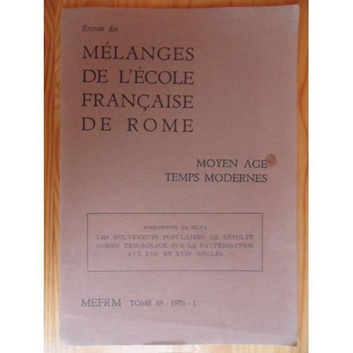 Extrait Des Mélanges De L'école Française De Rome - Moyen-Âge / Tem... on Productcaster.