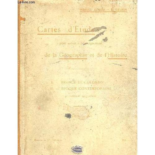 Cartes D'etude - Pour Servir A L'enseignement De La Geographie Et D... on Productcaster.