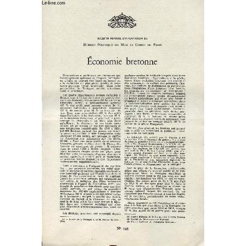 Lettre N° 145 / Econoie Bretonne / 21 Septembre 1961. on Productcaster.