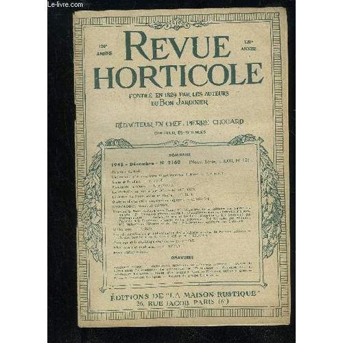 La Revue Horticole 1948 N° 2160 - Chronique Horticole.Etablissement... on Productcaster.