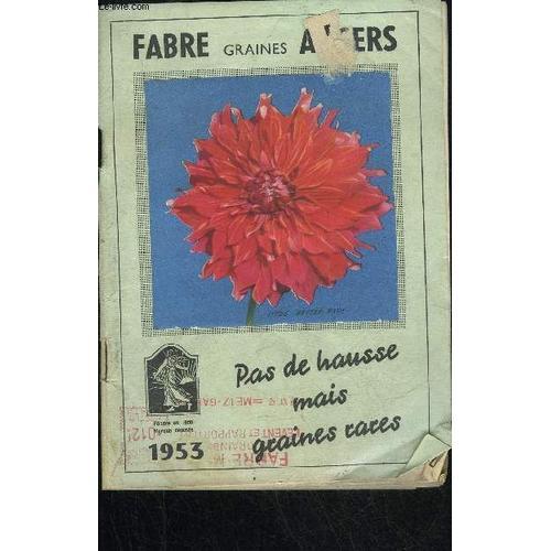 Fabre Graines Catalogue 1953 on Productcaster.