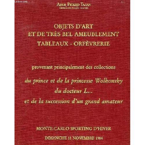 Objets D'art Et De Tres Bel Ameublement, Tableaux, Orfevrerie (Cata... on Productcaster.