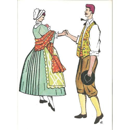 Carte Postale - Costumes Bourguignons : Ensemble Folklorique " Les... on Productcaster.