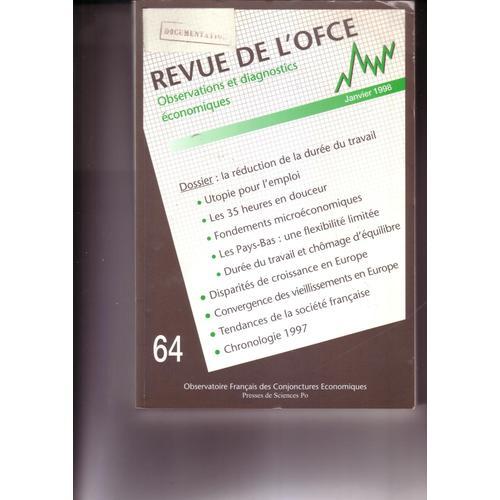 Revue De L' Ofce No 64 Janvier 1998 La Reduction De La Duree Du Tra... on Productcaster.