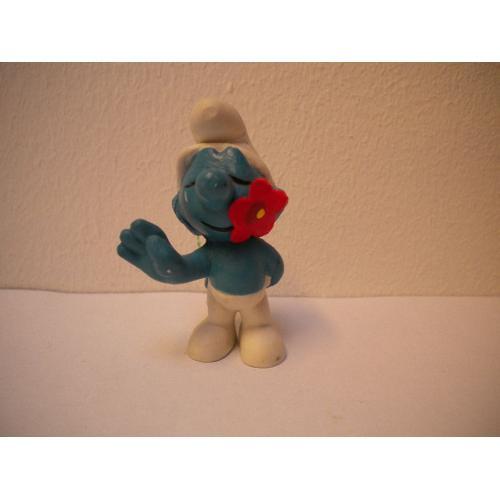 Schtroumpf À La Fleur Figurine Collection Schtroumpfs Smurf Schtrou... on Productcaster.