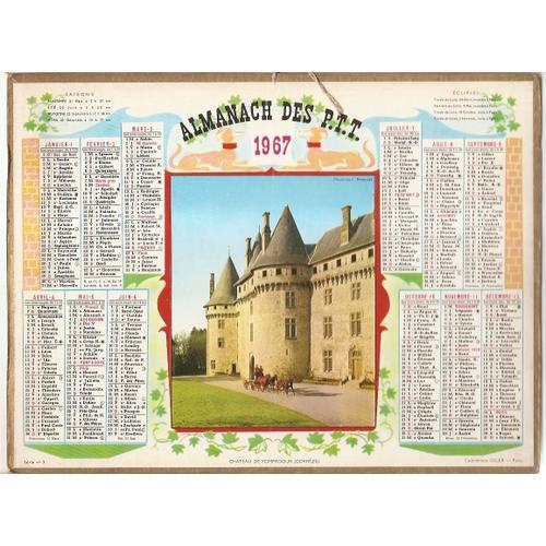 Almanach Des Ptt Oller 1967 Château De Pompadour (Corrèze) on Productcaster.