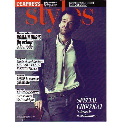 L'express Styles N°3200 - 31/10/12 - Romain Duris - Un Acteur A La ... on Productcaster.