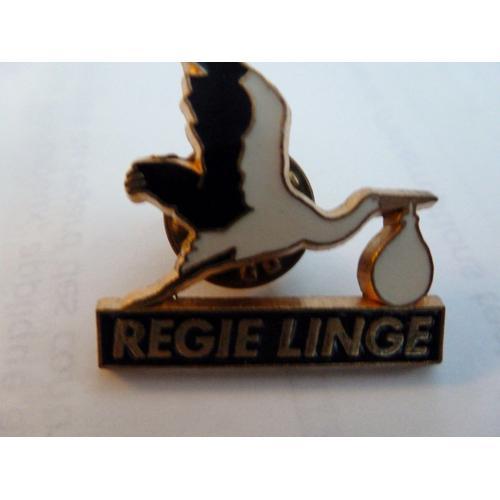 Pins Regie Linge Avec Cigogne on Productcaster.