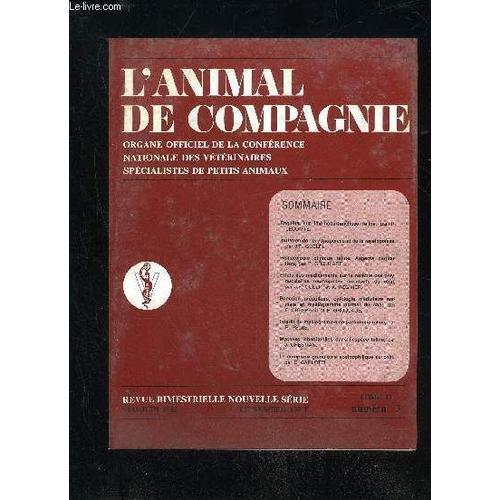 L'animal De Compagnie N°3 - Enquête Sur L¿Hémobartonellose Féline, ... on Productcaster.