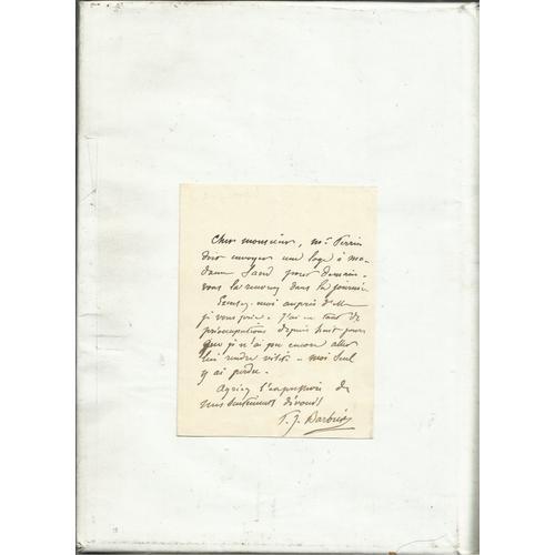 Lettre Autographe Signee De Paul Jules Barbier(1822-1901),Auteur Dr... on Productcaster.