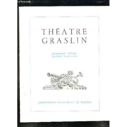 Theatre Graslin. Programme Officiel. 1968 - 1969. on Productcaster.