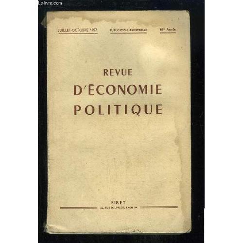 Revue D'economie Politique N°4 / 5 - 67e Année on Productcaster.