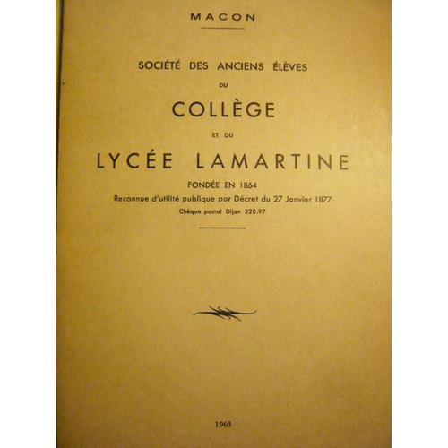 Le Collège & Le Lycée De Macon De 1434 À 1950 on Productcaster.