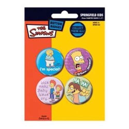 Simpsons Pack 4 Badges Design 1 on Productcaster.