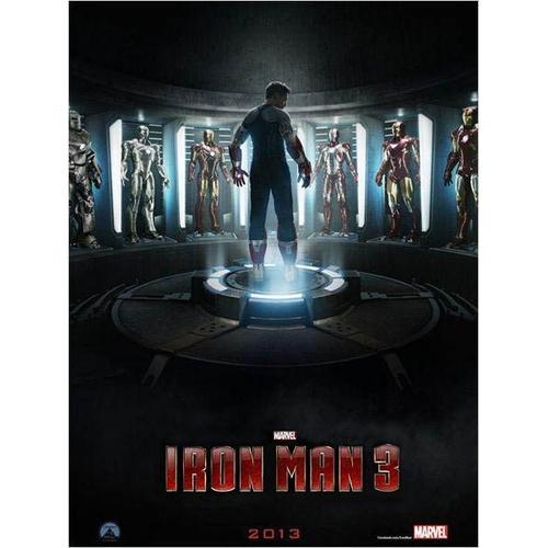 Iron Man 3/Trois - Véritable Pré-Affiche De Cinéma Pliée -Format 12... on Productcaster.