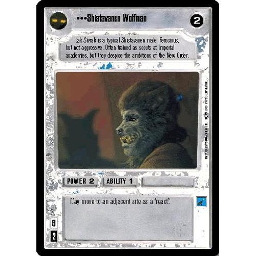 Starwars - Shistavanen Wolfman - Set De Base - Bords Noirs - Commune on Productcaster.