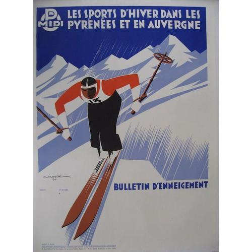 Affiche Sport Hiver Auvergne Pyrenees on Productcaster.