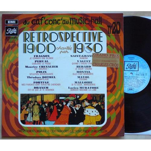 Retrospective 1900 Chantée Par 1930 - N°20 -Du Caf'conc'au Music-Hall on Productcaster.