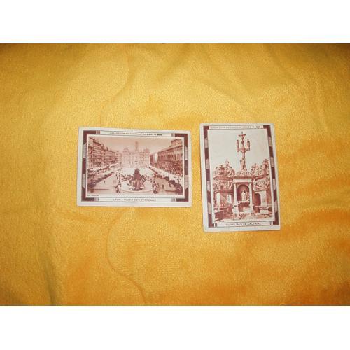 Lot De 2 Images Chocolat Menier / N° 435 Lyon Place Des Terreaux / ... on Productcaster.