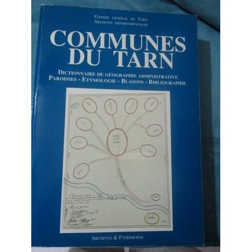 Communes Du Tarn - Paroisses, Étymologie, Blasons, Bibliographie on Productcaster.