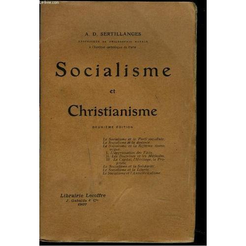 Socialisme Et Christianisme. 2e Edition. on Productcaster.