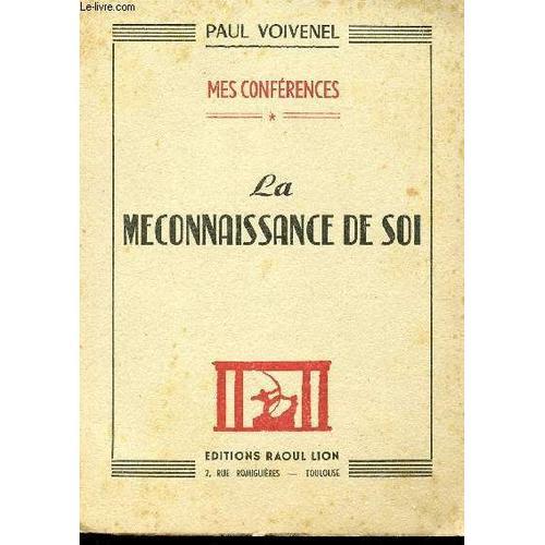 La Meconnaissance De Soi. on Productcaster.