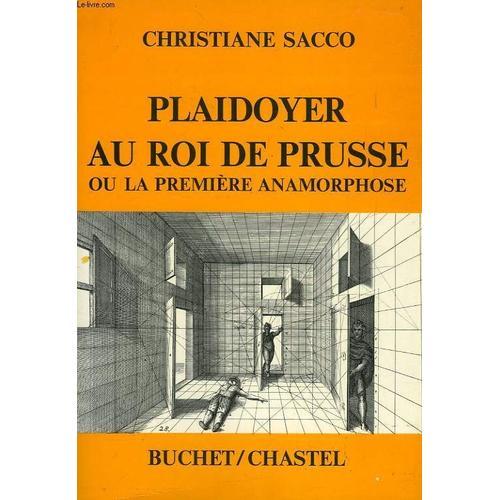 Plaidoyer Au Roi De Prusse, Ou La Premiere Anamorphose on Productcaster.