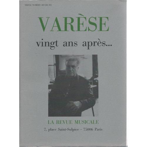 Varèse Vingt Ans Après on Productcaster.