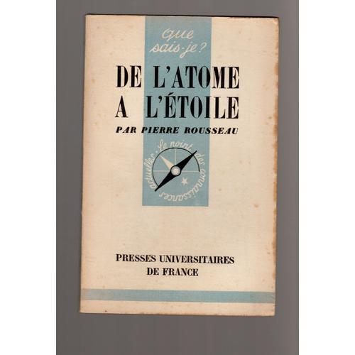 De L'atome A L'etoile on Productcaster.