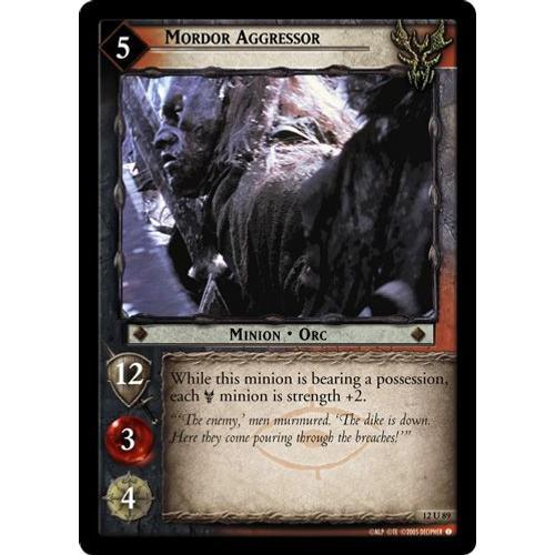 The Lord Of The Rings Tcg - Mordor Aggressor (12u89) - Agresseur Du... on Productcaster.