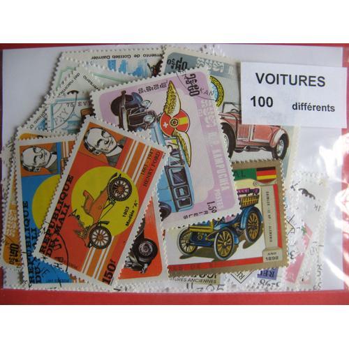 Pochette 100 Timbres Différents Voitures on Productcaster.