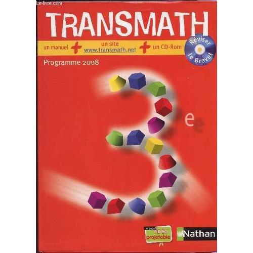 Transmath - Classe De 3è : Un Manuel (Livre Sans Le Cd Rom - Progr... on Productcaster.