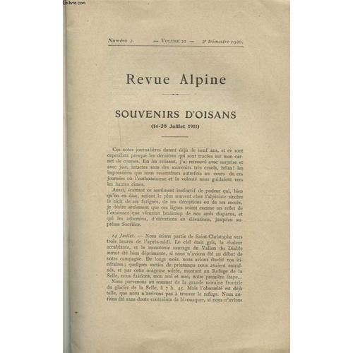 Revue Alpine Volume 21 N°2 : Souvenirs D Oisans on Productcaster.