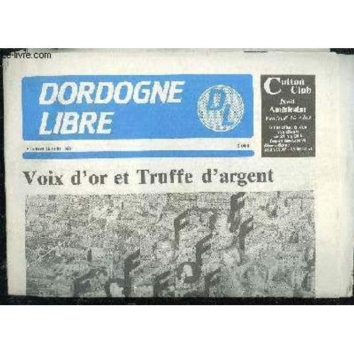 Dordogne Libre 26 Aout 1988 - Voix D'or Et Truffe D'argent on Productcaster.