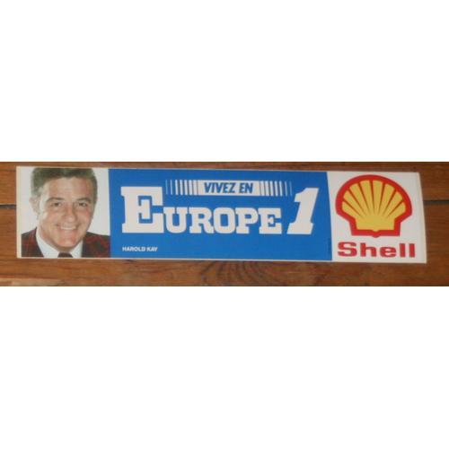 Autocollant Collector Années 80 Radio Europe 1 Shell : Harold Kay on Productcaster.