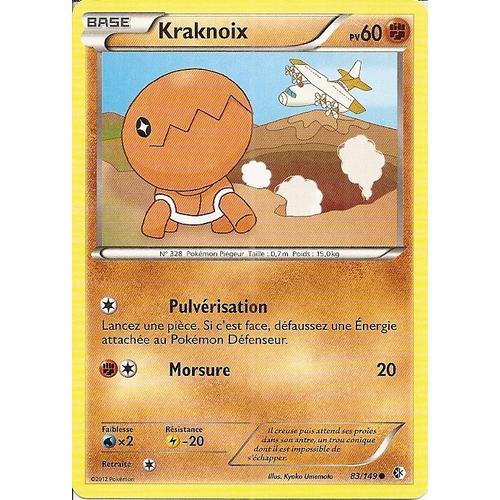 Carte Pokémon Kraknoix 83/149 Noir Et Blanc Frontières Franchies on Productcaster.