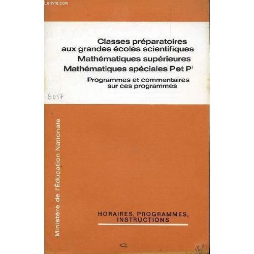 Classes Preparatoires Aux Grandes Ecoles Scientifiques - Mathematiq... on Productcaster.