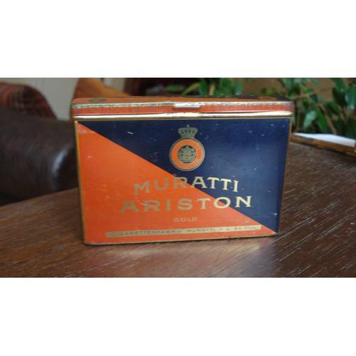 Ancienne Boite Metal Tole 25 Cigaretten "Muratti Ariston Gold",Ca 1... on Productcaster.