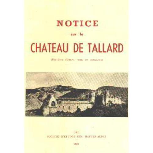 Notice Sur Le Chateau De Tallard on Productcaster.