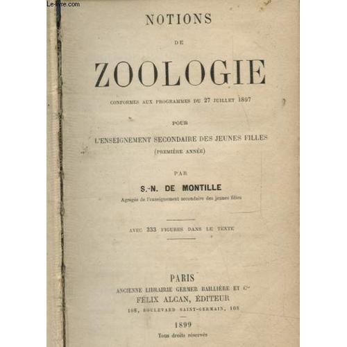 Notions De Zoologie on Productcaster.