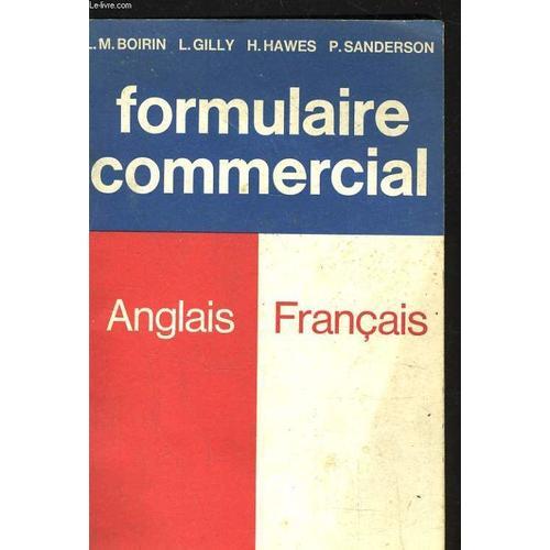 Formulaire Commercial Anglais Francais on Productcaster.