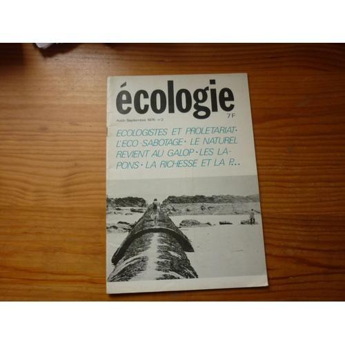 Écologie N° 2 on Productcaster.