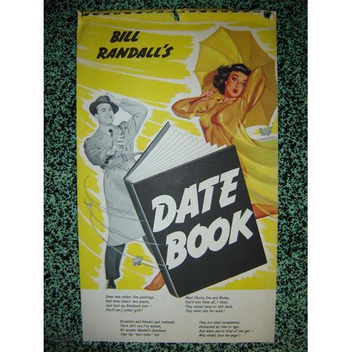 Original Bill Randall Pin Up Calendar Cover 1954 on Productcaster.